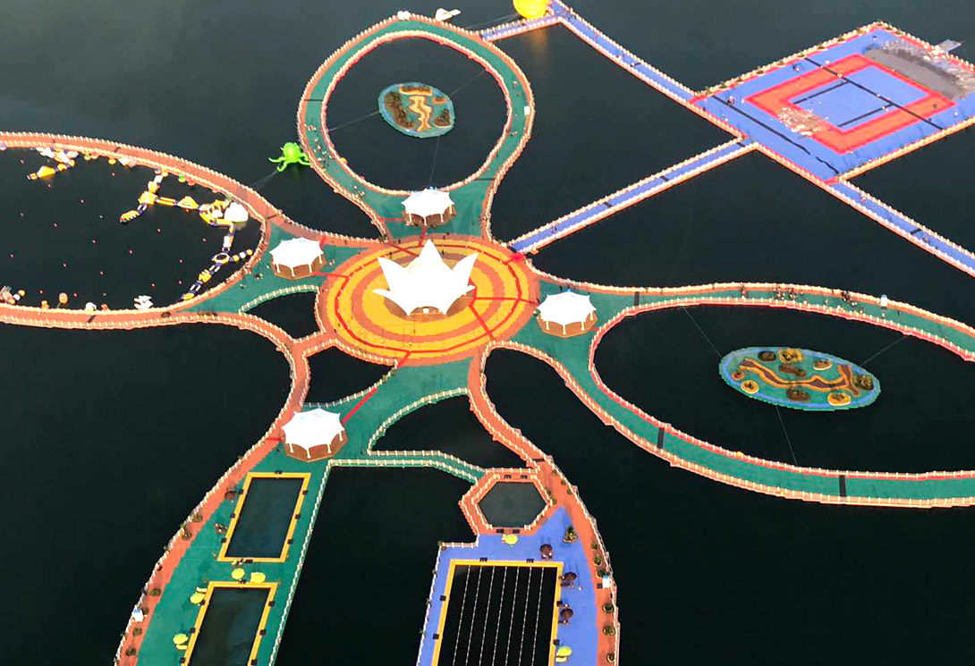 貴州羅甸水上大型漂浮建筑物
