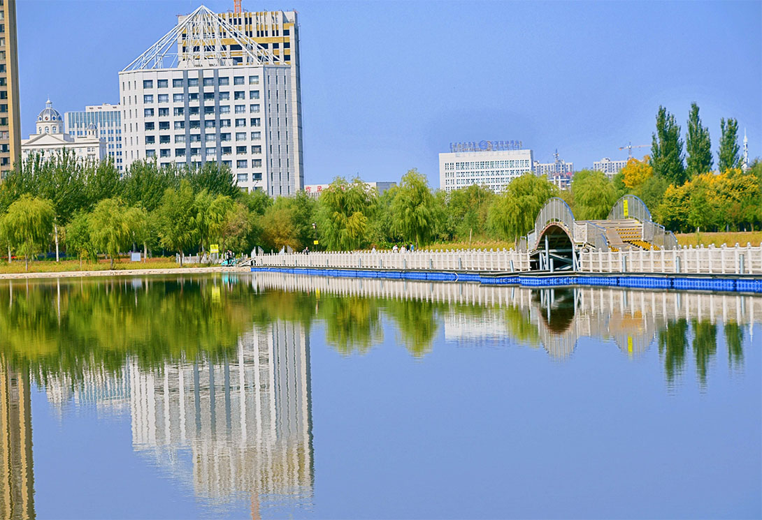 內(nèi)蒙古通遼主城區(qū)水上浮橋