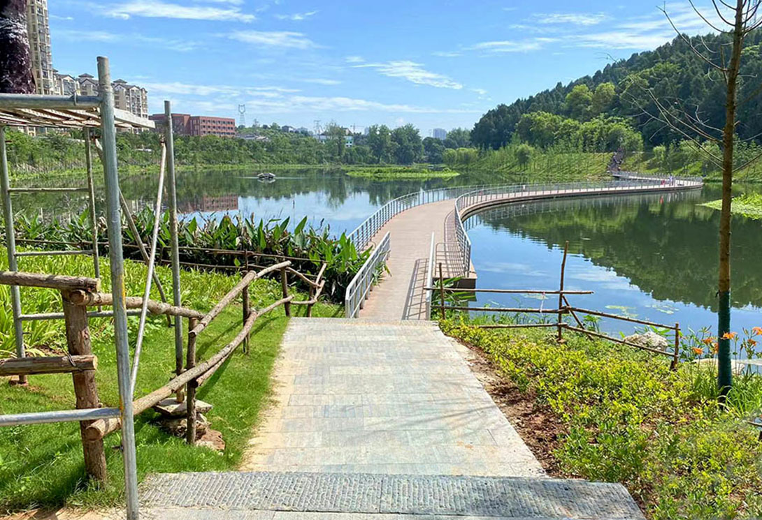 新聞聯播報道|新一代水上生態環保景觀浮橋