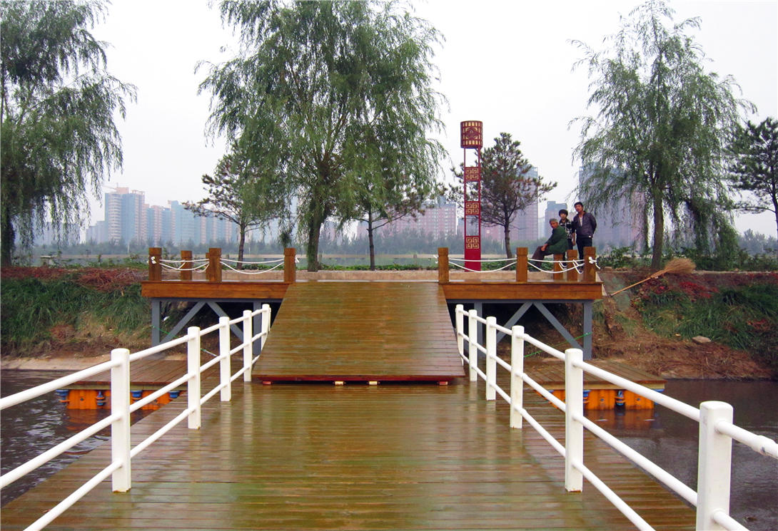 山西臨汾水上浮橋