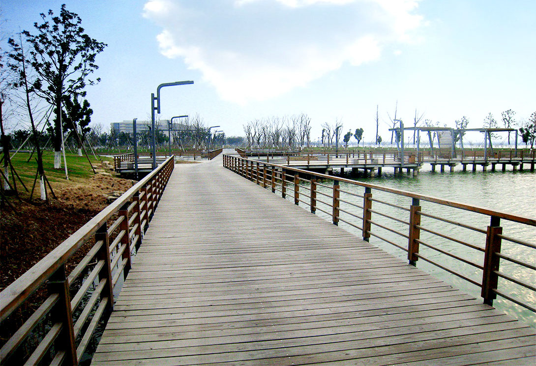蘇州陽澄湖水上浮橋
