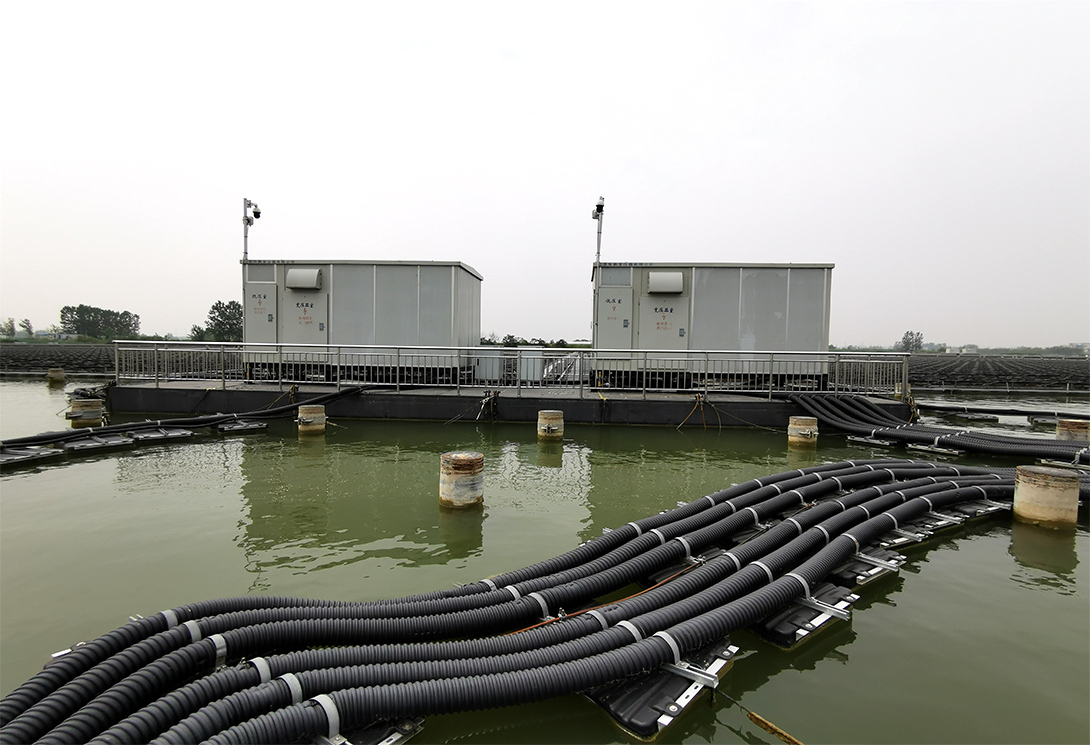 安徽淮北采煤沉陷區15MW水上光伏漂浮電站