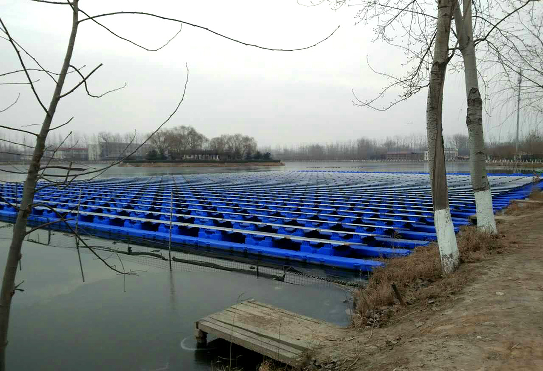 北京朝陽水上漂浮光伏電站