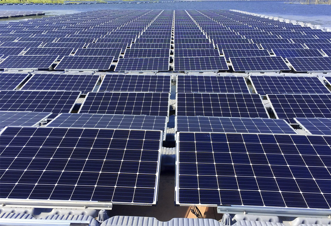 安徽淮南采煤沉陷區15MW水上光伏漂浮電站