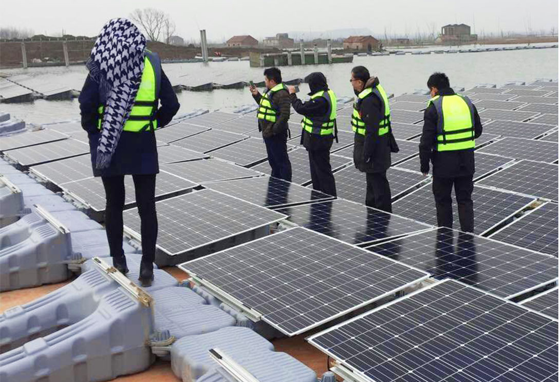 安徽淮南采煤沉陷區15MW水上光伏漂浮電站