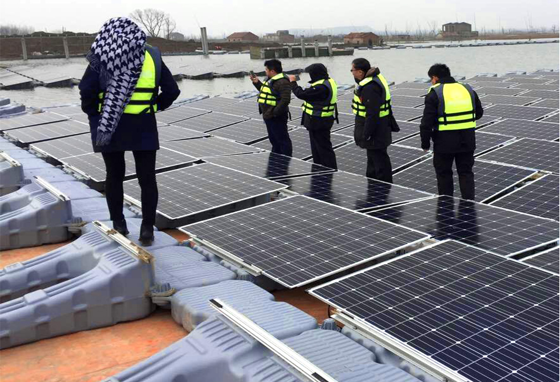 安徽淮南采煤沉陷區15MW水上光伏漂浮電站