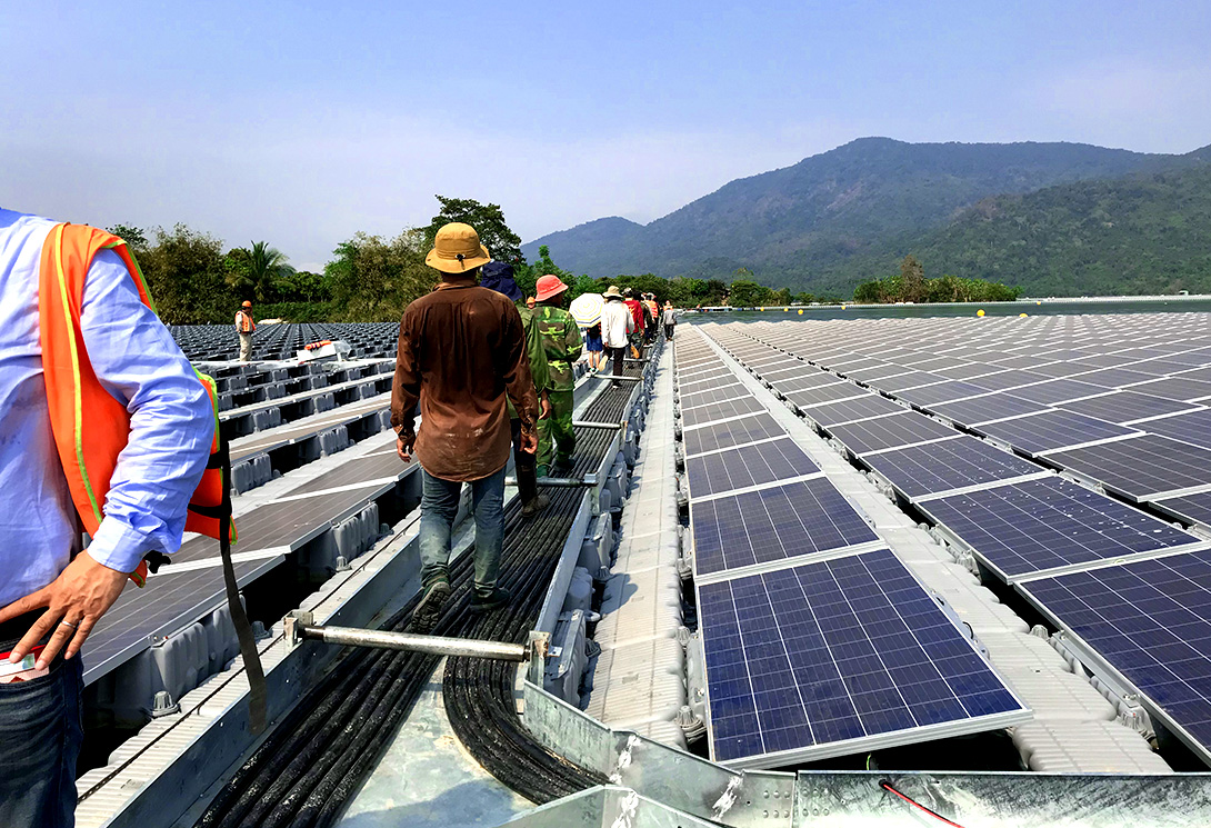 越南平順省 200MW 大型水上漂浮光伏電站