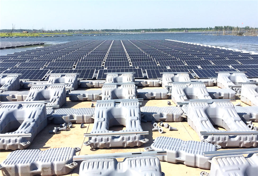 安徽淮南采煤沉陷區15MW水上光伏漂浮電站