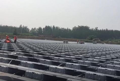 江蘇鹽城30MW水上光伏漂浮電站