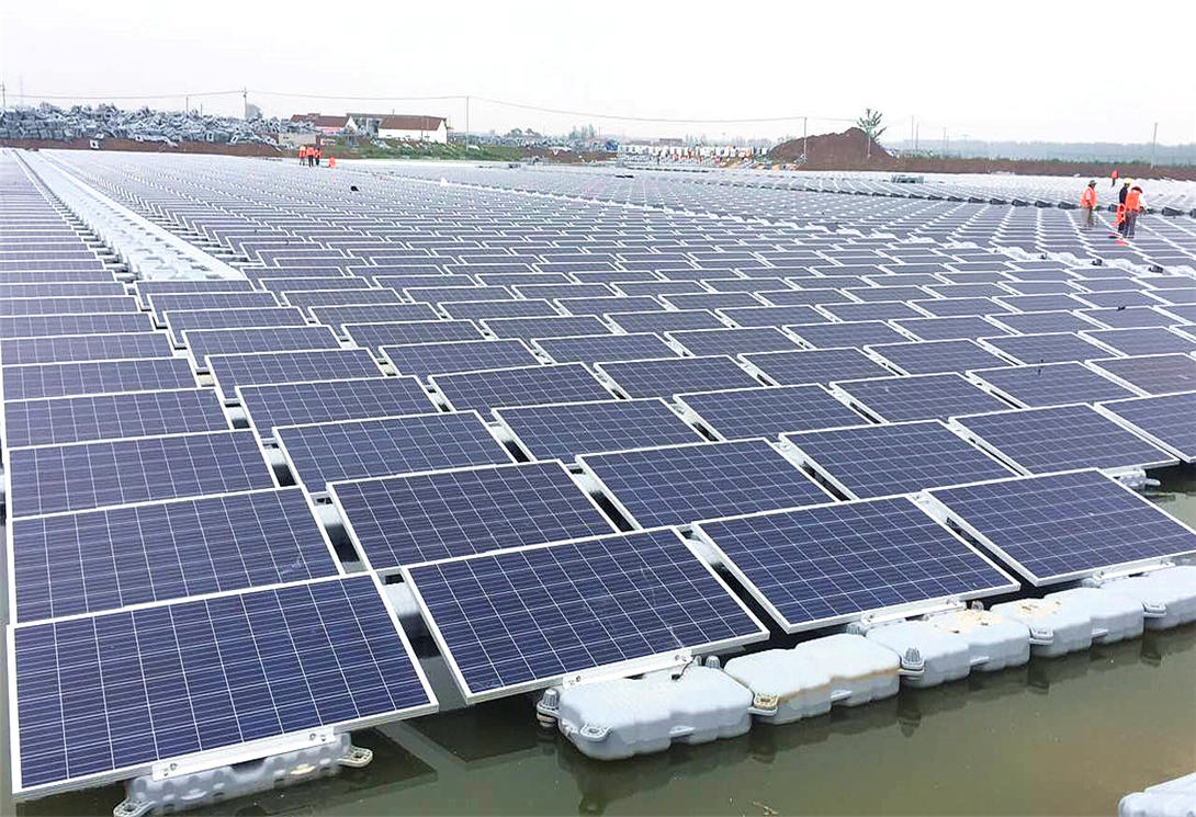 江蘇鹽城30MW水上光伏漂浮電站