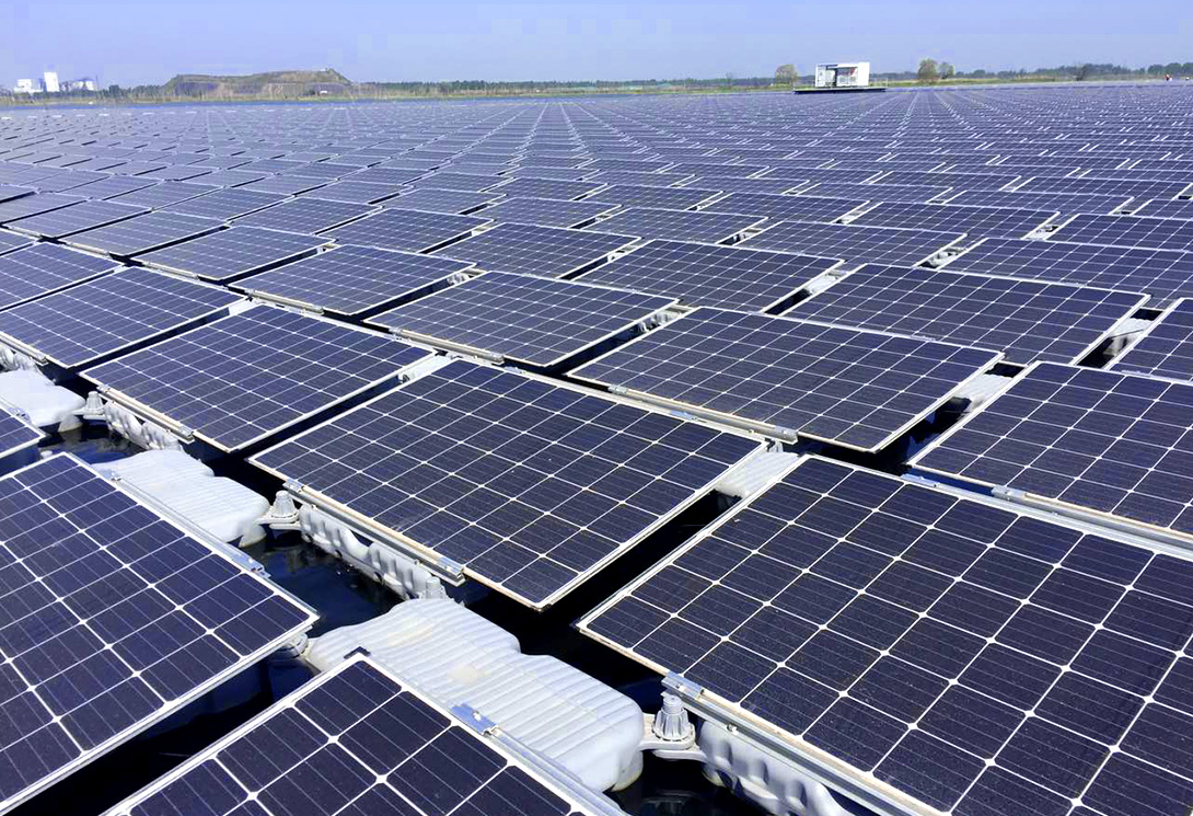 安徽淮南采煤沉陷區15MW水上光伏漂浮電站