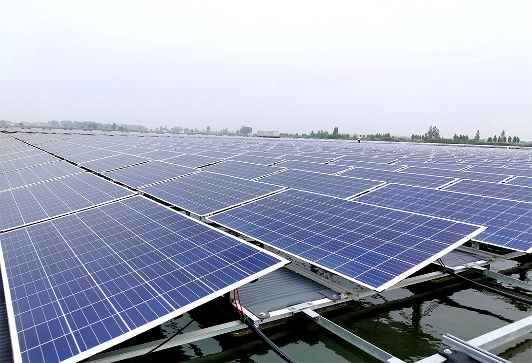 安徽淮北采煤沉陷區15MW水上光伏漂浮電站