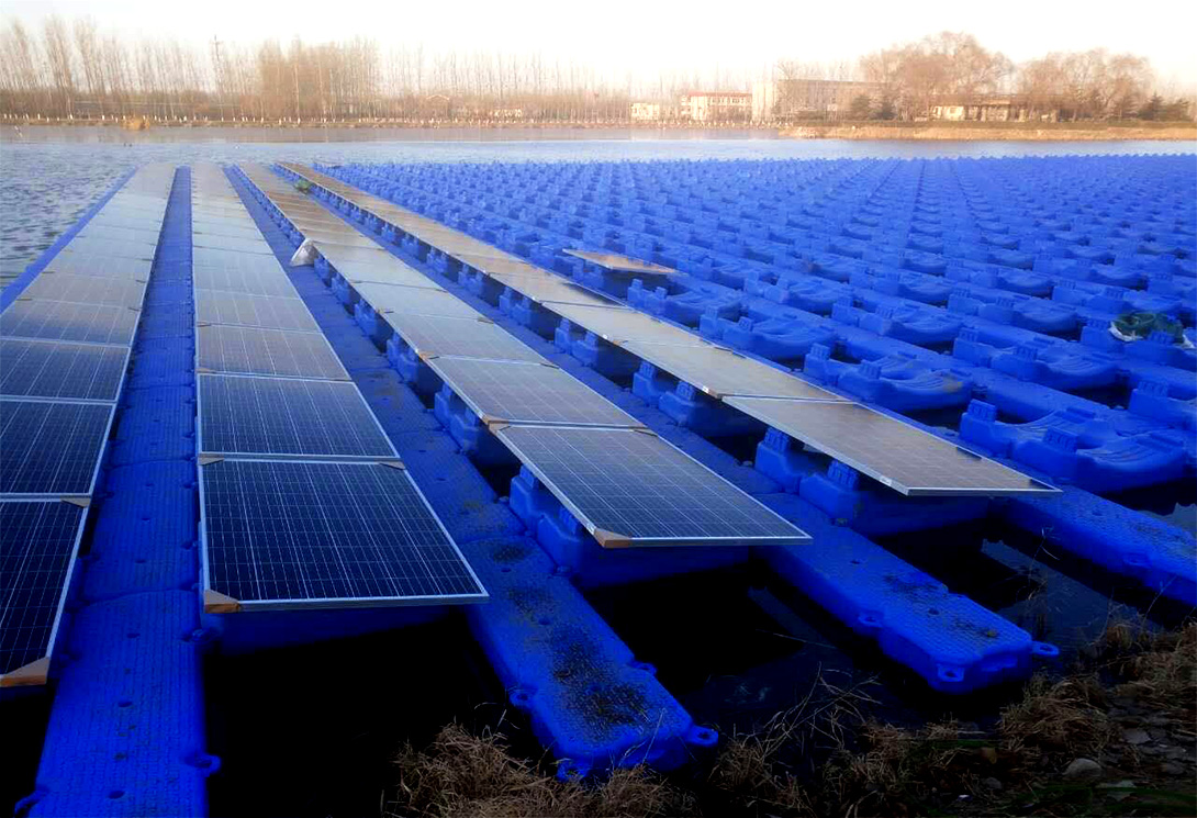 北京朝陽水上漂浮光伏電站