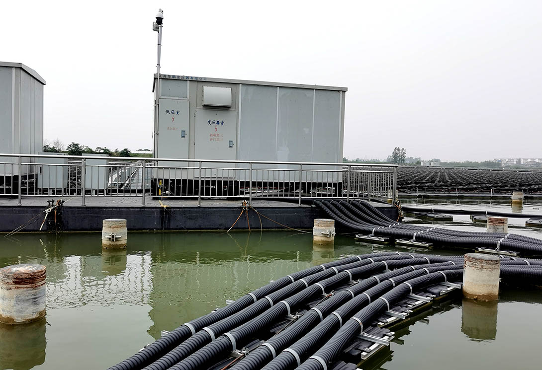 安徽淮北采煤沉陷區(qū)15MW水上光伏漂浮電站
