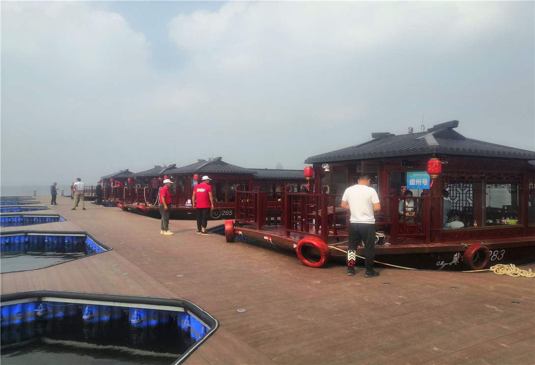 國內首座采煤塌陷區大型文化游艇碼頭B座