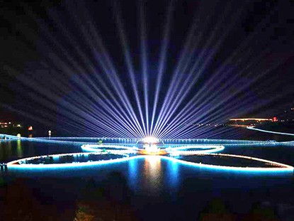 大型水上樂園夜景