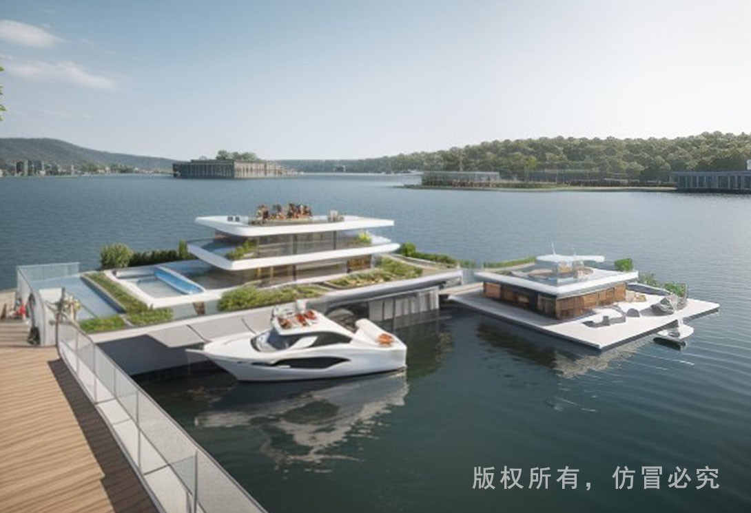 大型游艇碼頭效果圖