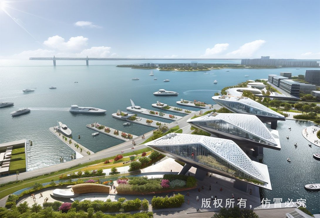 大型游艇碼頭效果圖