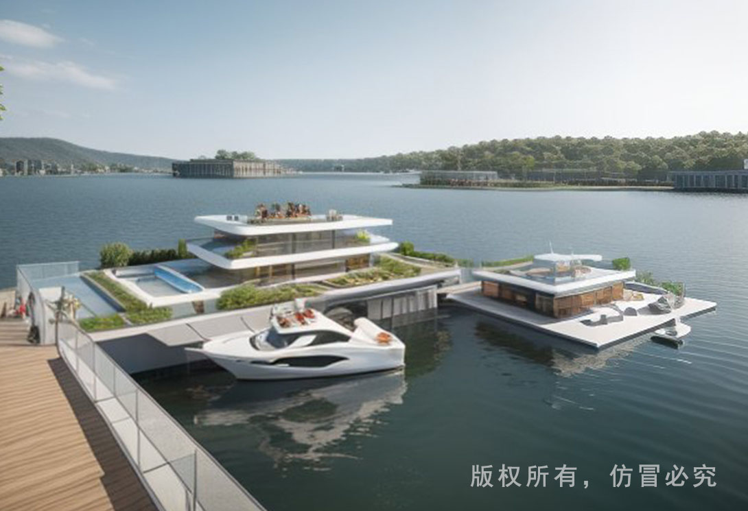 大型游艇碼頭效果圖