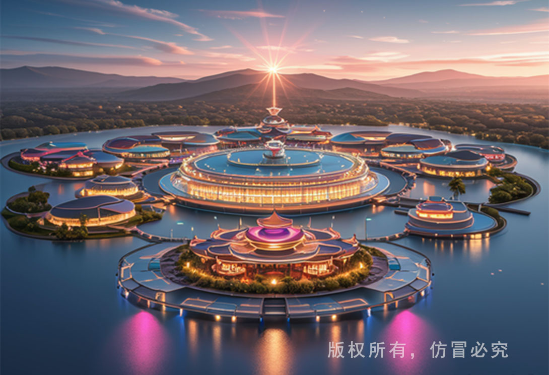 水上漂浮樂園效果圖