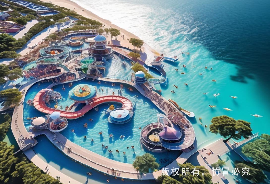 水上漂浮樂園效果圖