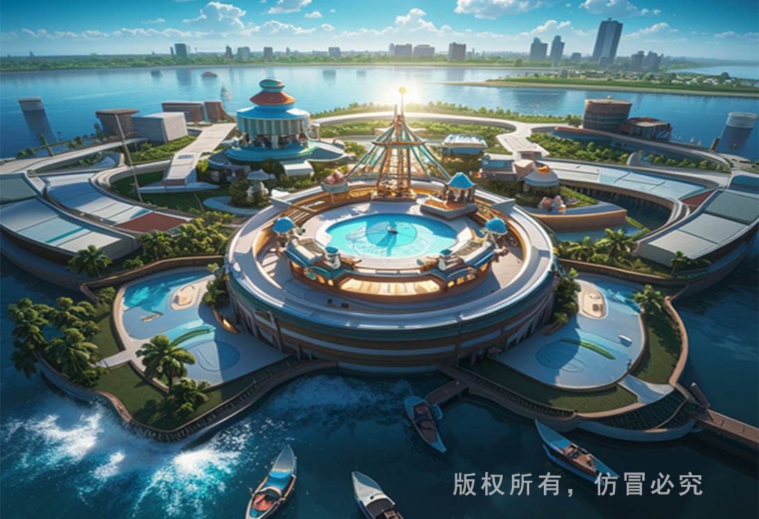 水上漂浮樂園效果圖