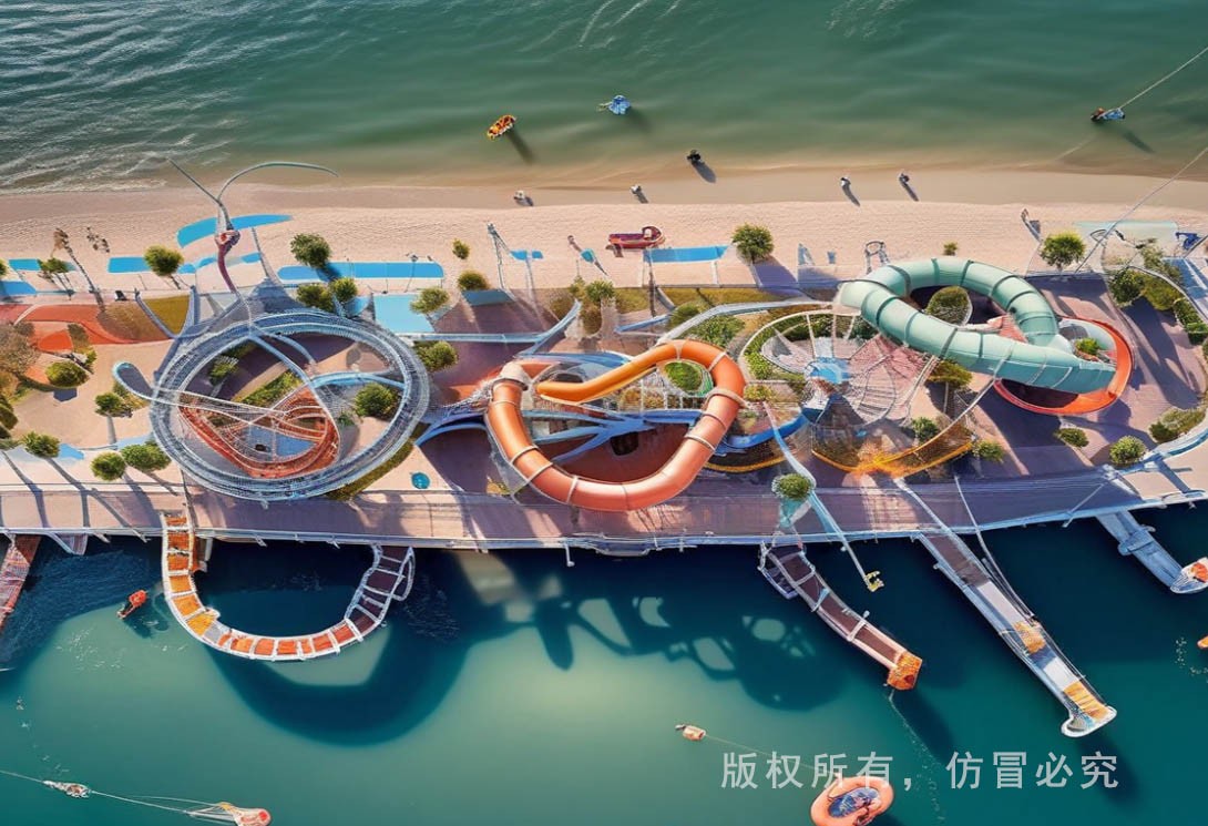 水上漂浮樂園效果圖