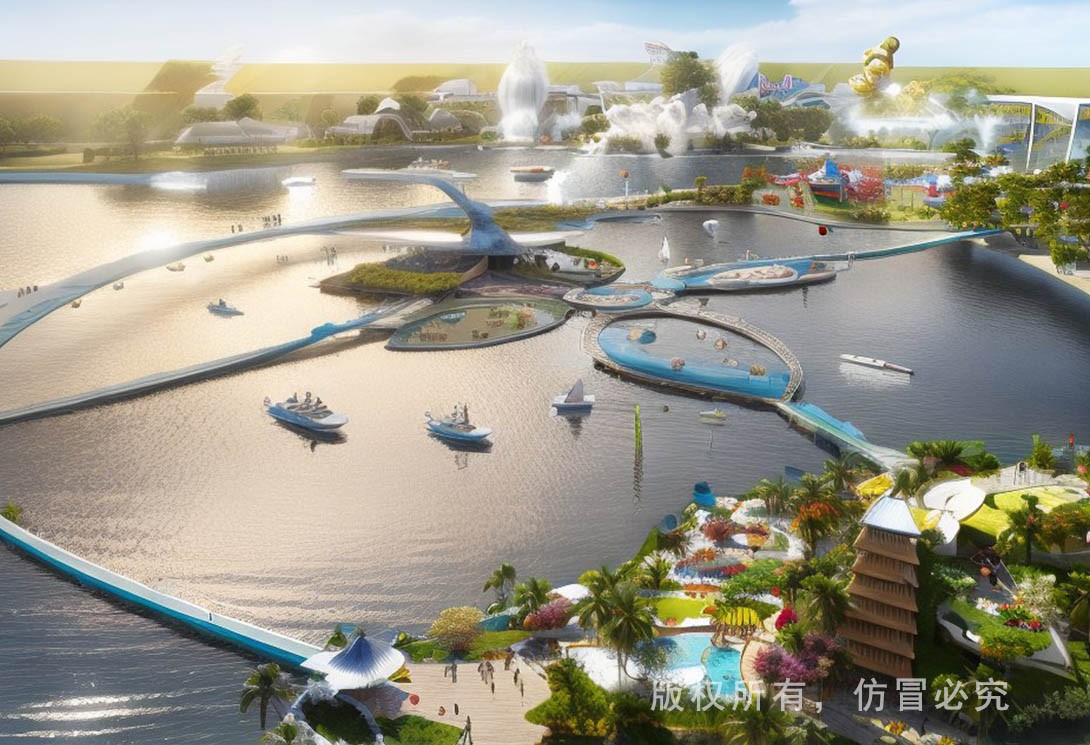 水上漂浮樂園效果圖