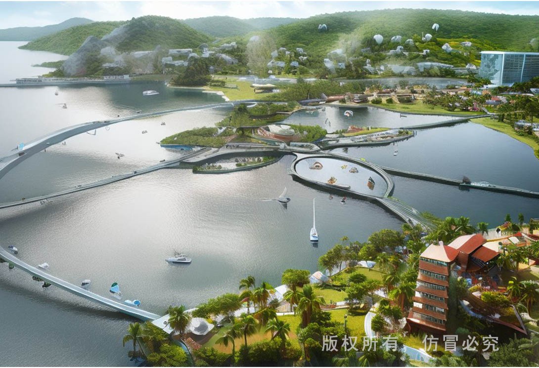 水上漂浮樂園效果圖