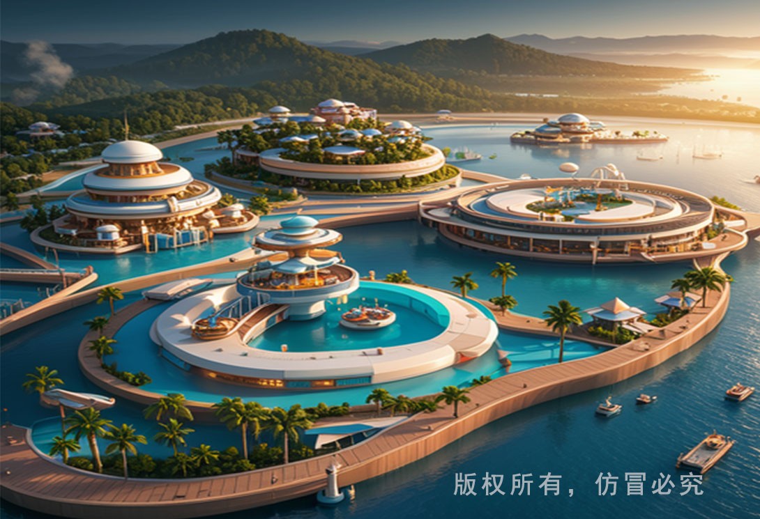 水上文旅規(guī)劃效果圖
