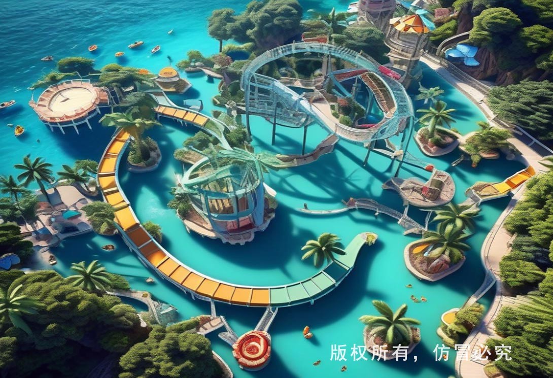 水上漂浮樂園效果圖