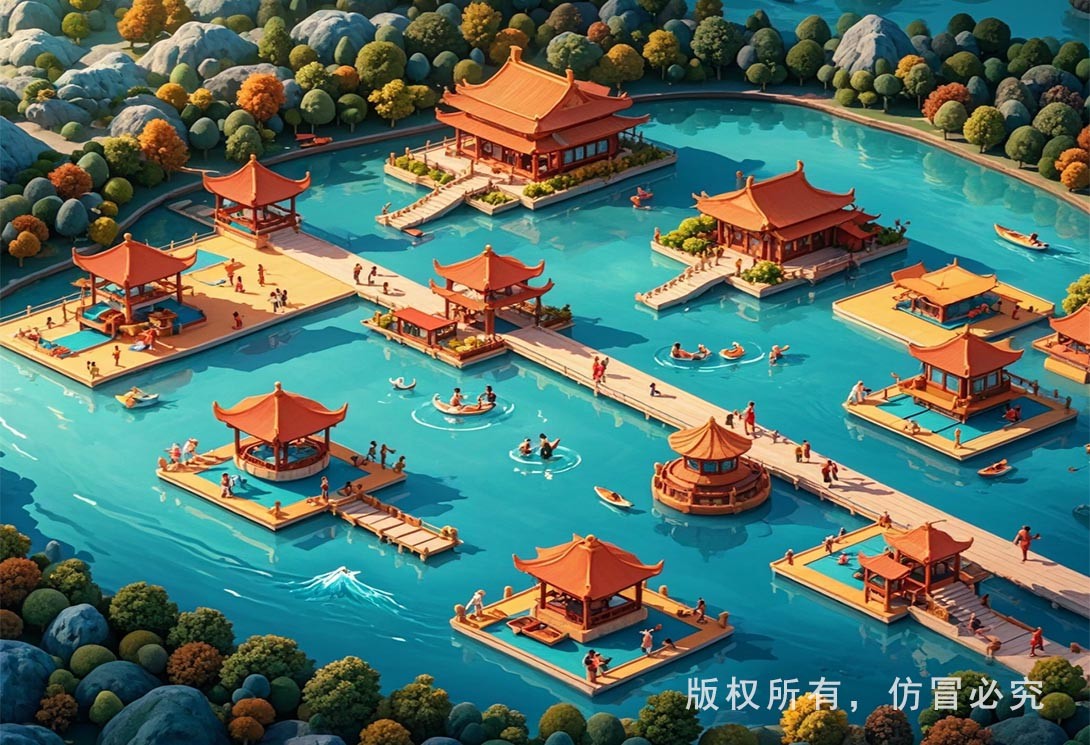 水上文旅規(guī)劃效果圖