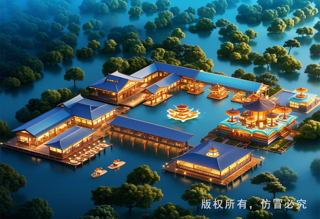水上文旅規(guī)劃效果圖