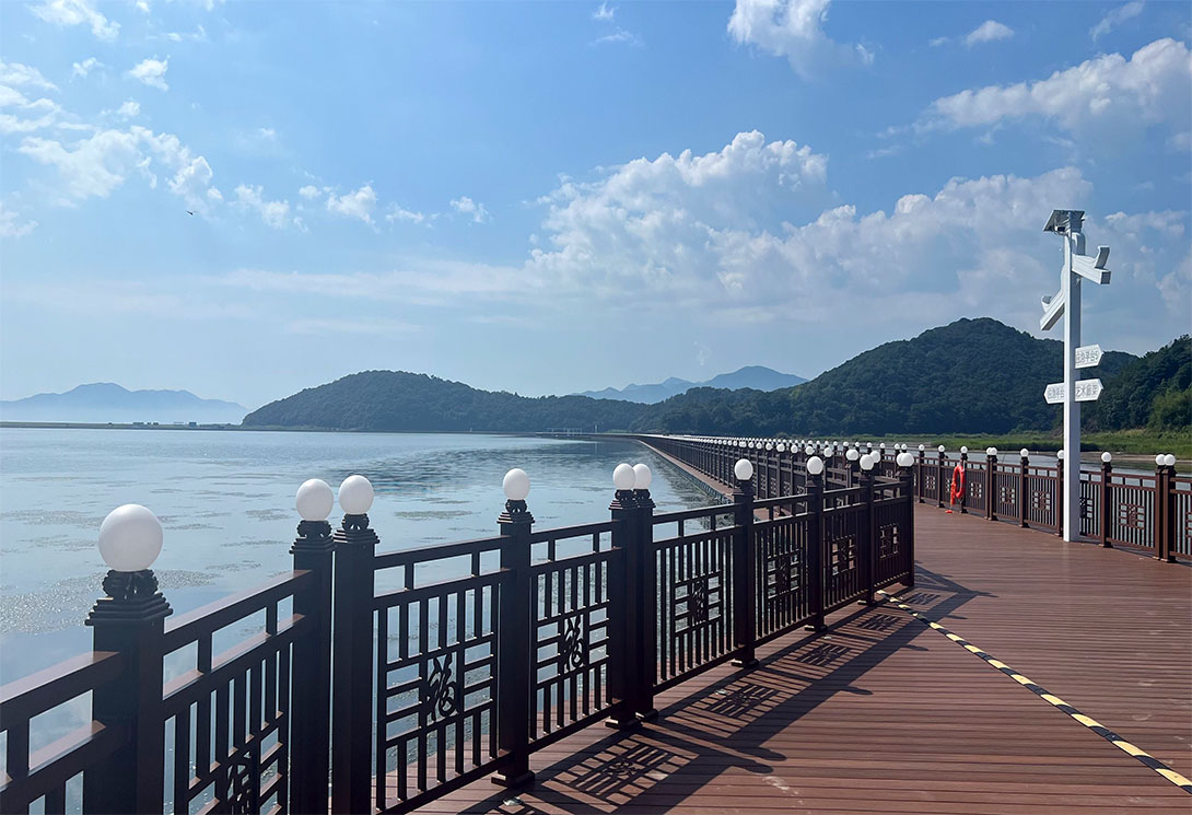 寧波海上2703.51米新一代行浸式車行景觀浮橋