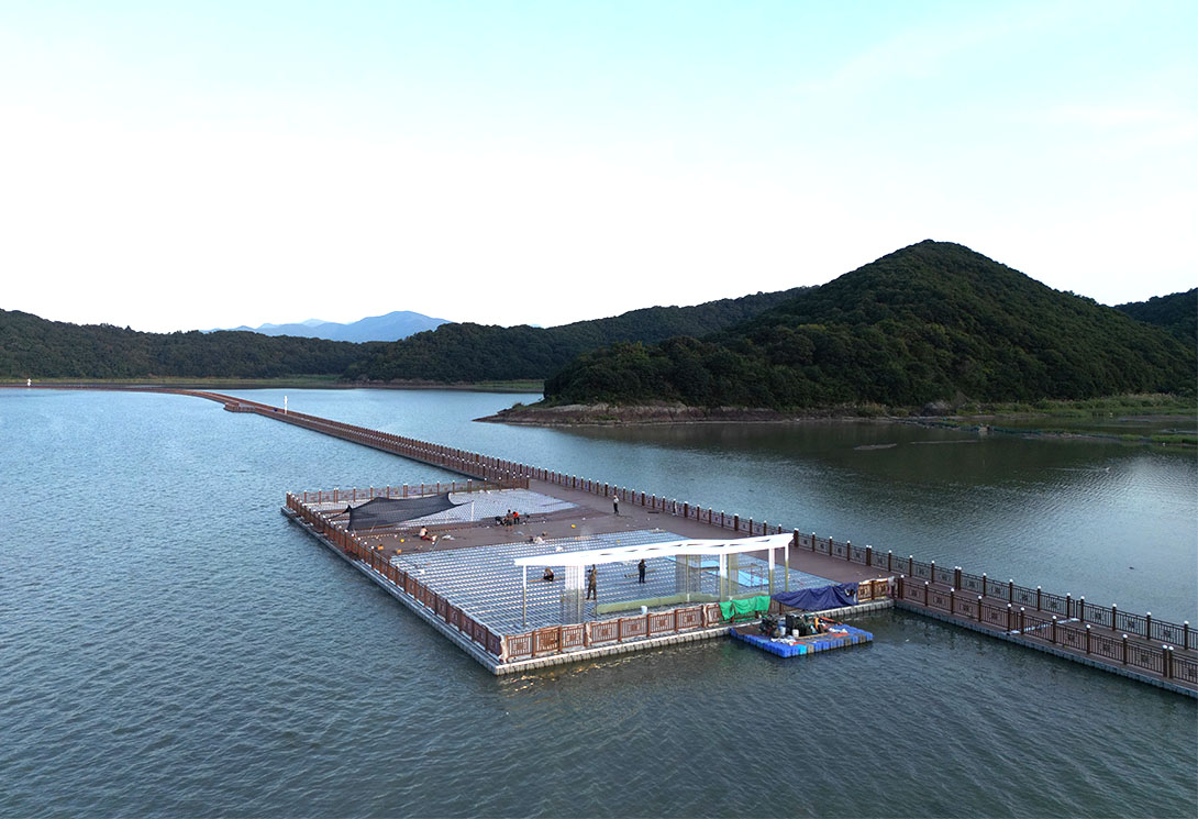 寧波海上2703.51米新一代行浸式車行景觀浮橋