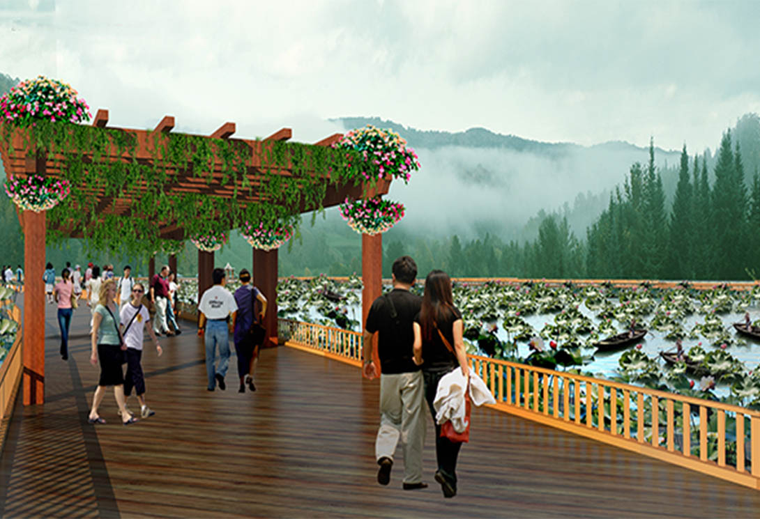 水上浮橋