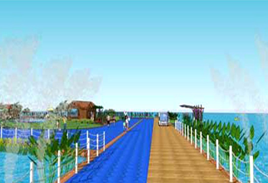 水上浮橋