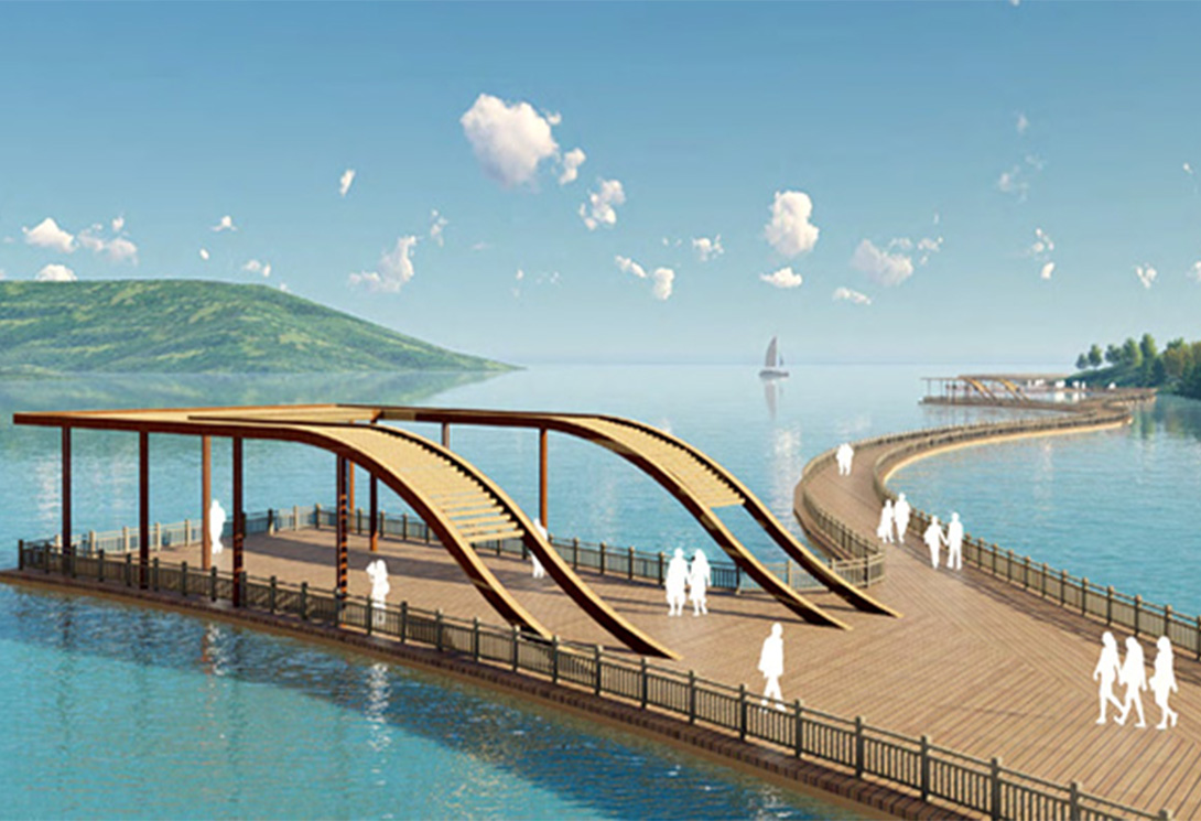 水上浮橋