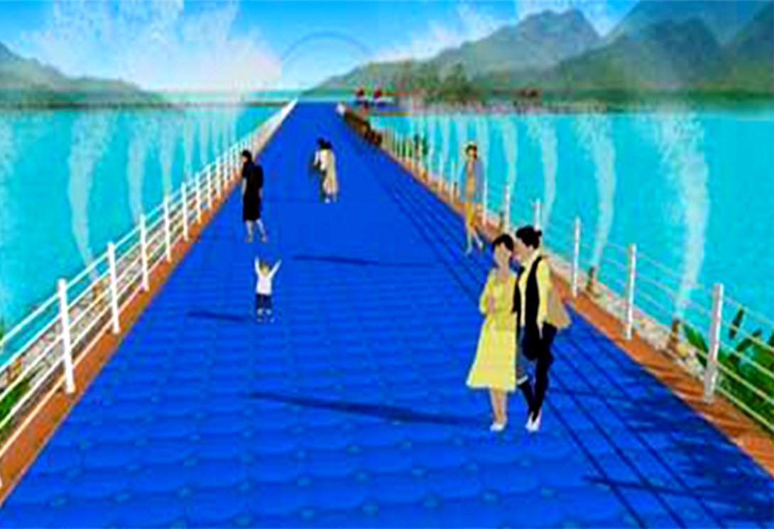水上浮橋