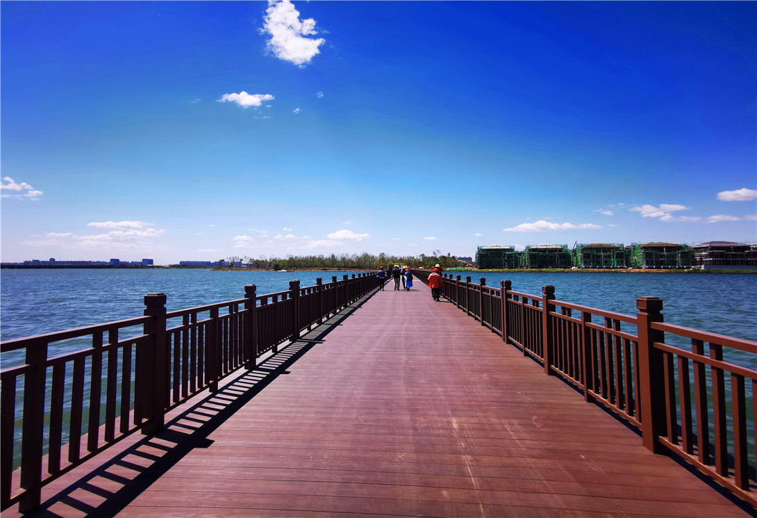 河北正定縣塔元莊大型觀光車浮橋