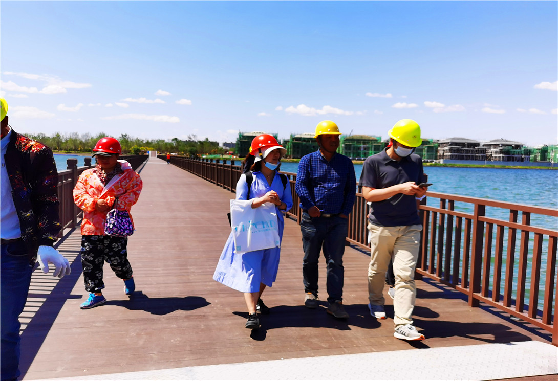 河北正定縣塔元莊大型觀光車浮橋