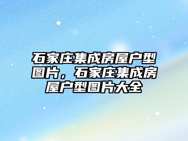 石家莊集成房屋戶型圖片，石家莊集成房屋戶型圖片大全